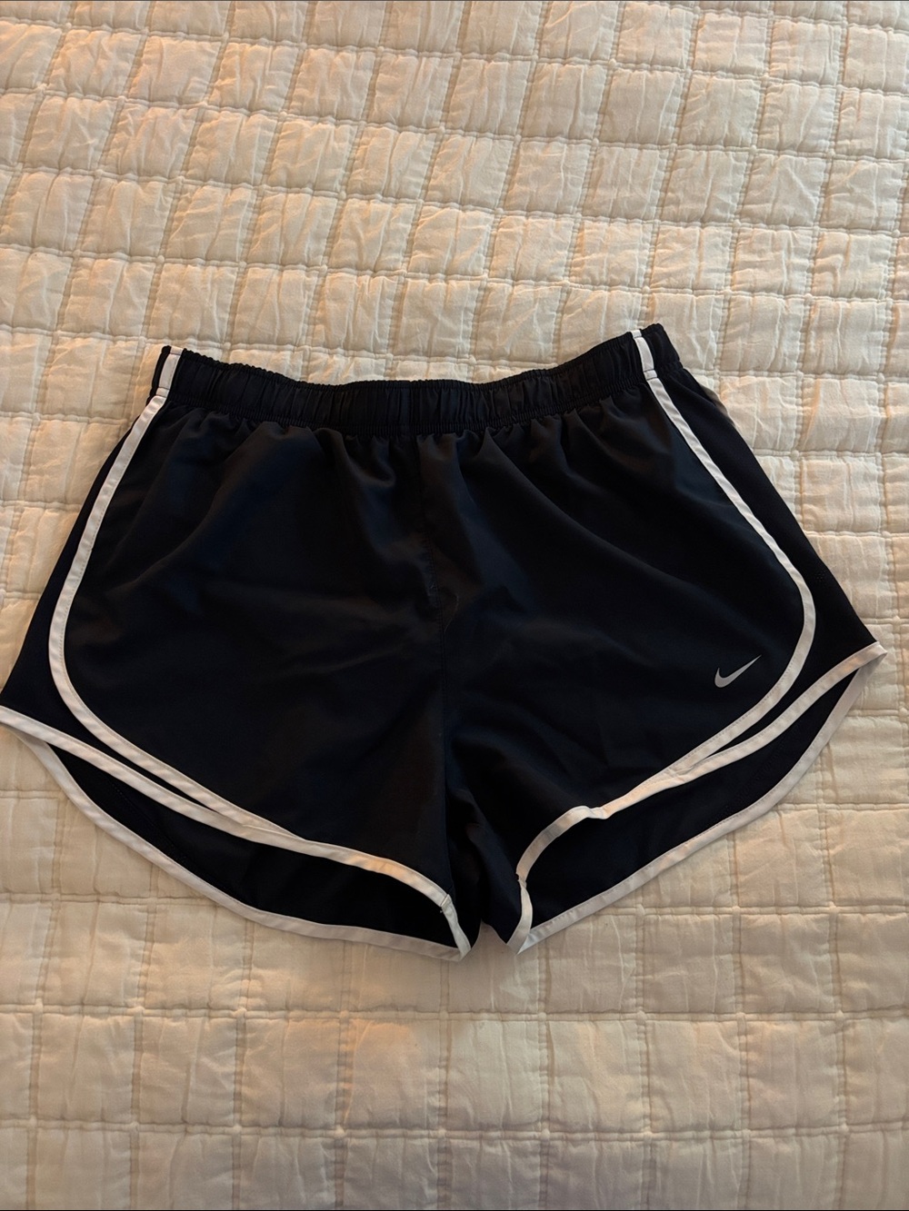 Nike Blue Athletic Shorts with White Trim